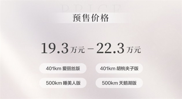 今天长城欧拉芭蕾猫上市：预售19.3万起